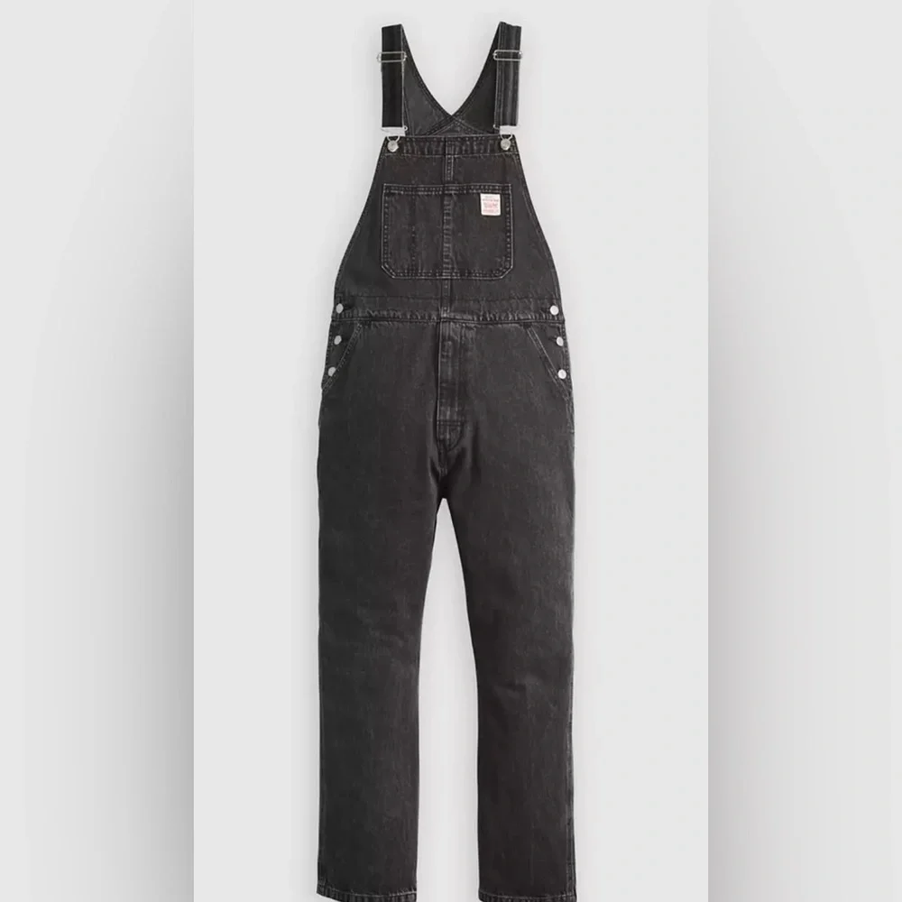 Levi's® Workwear RED TAB™ MEN'S‎ durable Black denim OVERALLS size Small new